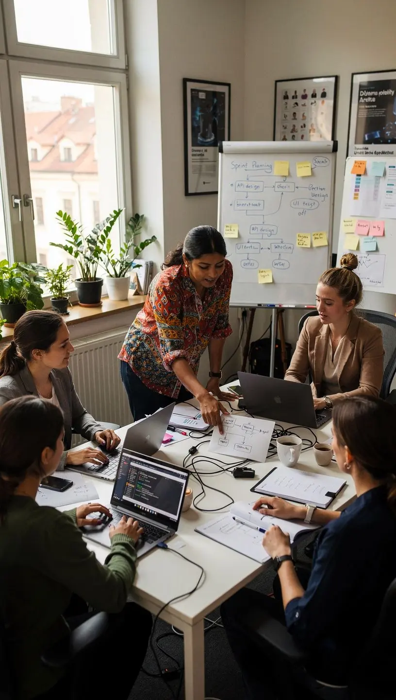 Vytváření intuitivních uživatelských rozhraní pro software.